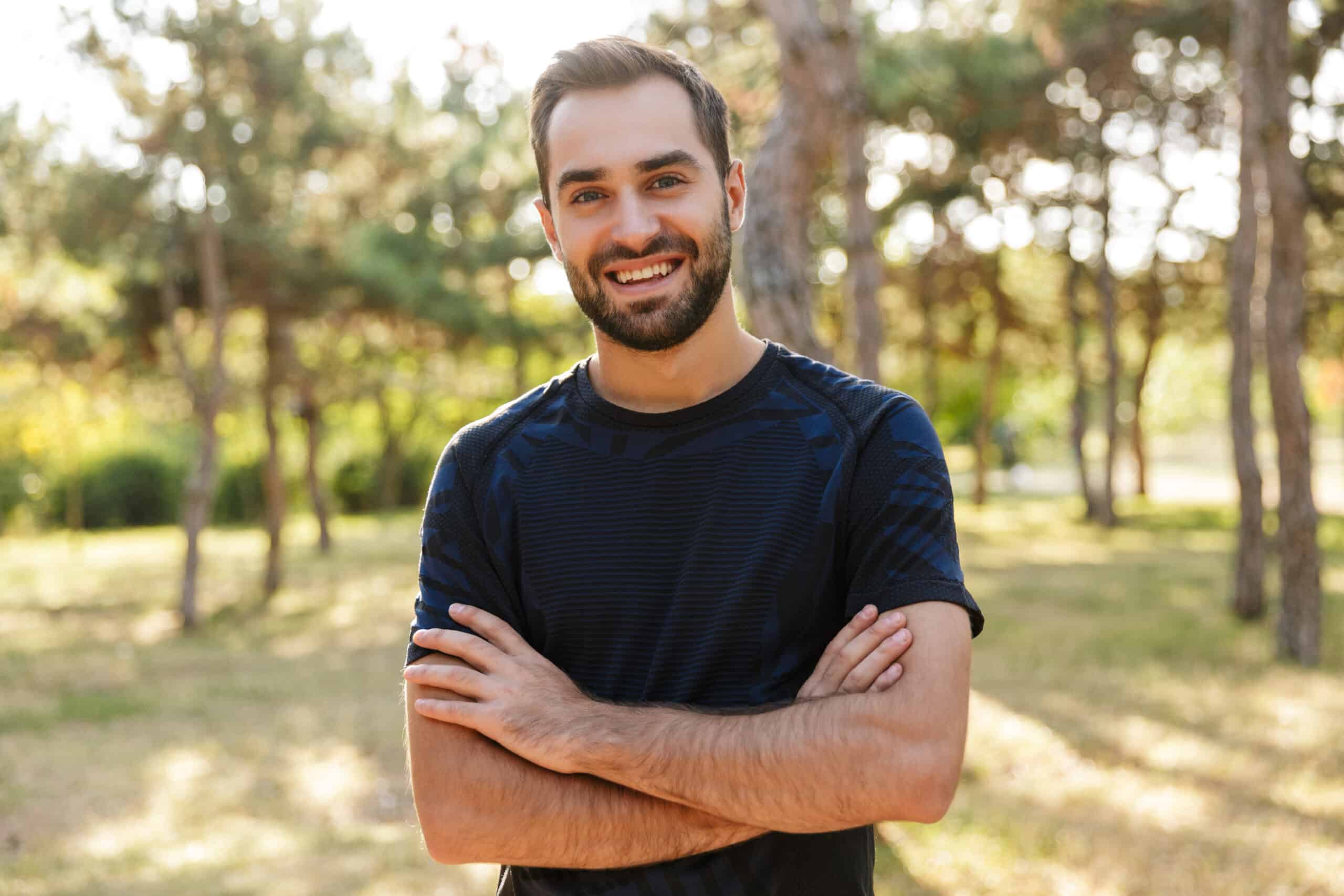 Image,Of,A,Young,Strong,Happy,Cheery,Sports,Man,Posing